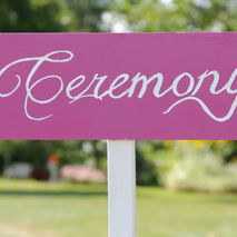 Custom Wedding Directional Sign, Ceremony, Reception, 1 Sign