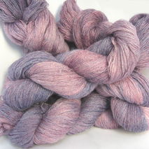 Hand Dyed Lace Weight Yarn for Knitting, Crochet - Lilac Color