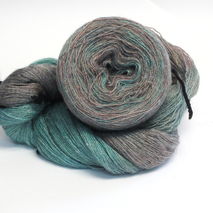 Hand Dyed Lace Weight Yarn for Knitting, Crochet - Mountain Mist