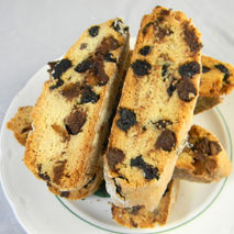 European Biscotti - Belgian chocolate chip and Blueberries