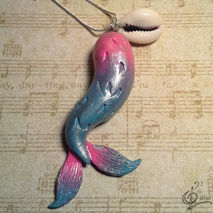 Ombre Mermaid Tail Necklace