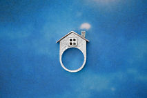 House Ring Sterling Silver