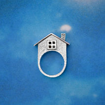 House Ring Sterling Silver