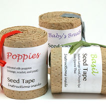 Organic Seed Tape- for Flower & Herb Gardens