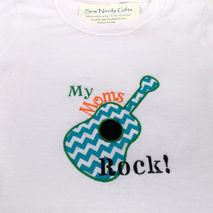My Moms Rock shirt. Lesbian parenting kid's shirt. Embroidered a