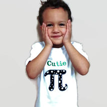 Cutie Pi shirt, Math nerd kid shirt, Geekery, Pi joke tee, smart
