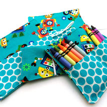 Mini Crayon Wallet, Crayon Carrier, Crayon roll, Party Favor, Pe