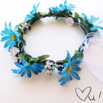 Blue Flower Crown