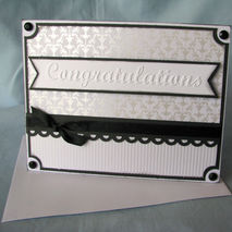 Embossed congratulations card, Wedding card, engagement card, an