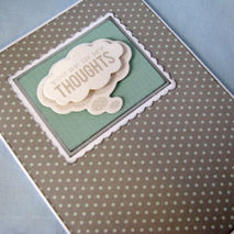 You're in my thoughts card, thinking of you card, handmade card