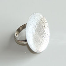 SILVER CIRCLE RING / STERLING SILVER RING / WOMENS RING