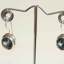 TOPAZ EARRINGS / SILVER BRIDAL EARRINGS / WOMENS EARRINGS