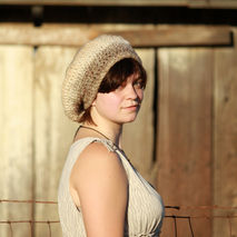 Crocheted Tan Ombre Hat