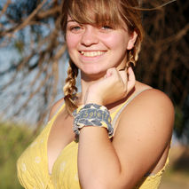 Embroidered Shabby Denim Soleil Upcycled Bracelet