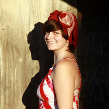 Vegan Burgundy Cotton Upcycled Hat With Shabby Chic Flower