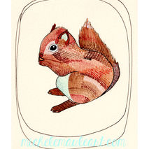 Little Squirrel - 8x10 Print