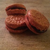 Beet Coconut Sammies with Carob Gourmet Dog Treats