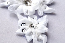 Bridal Flower Applique / Sash Wedding Accessory