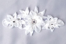 Elise : Silk Chiffon Bridal Flower Applique / Sash Wedding Acces