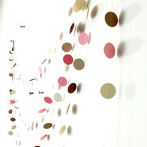 Ice Cream Dream Paper Dot Garland - 20 foot length