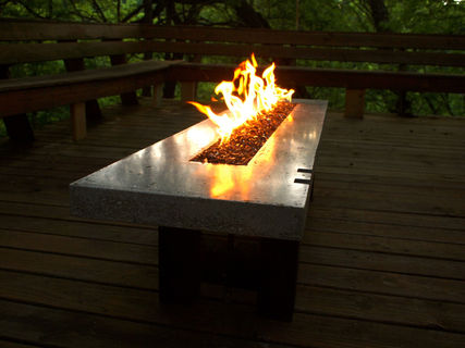 concrete propane fire pit table