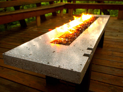 concrete fire pit tables