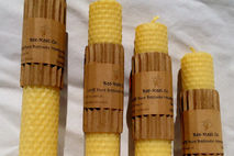 100% Pure Beeswax Hand Rolled Honeycomb Candle 8 1/2" x 1 1/4"