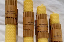 100% Pure Beeswax Hand Rolled Honeycomb Candle 7" x 1 1/4"