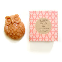 Pink Grapefuit & French Pink Clay Owl Soap