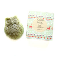 Woodland & French green clay Owl Soap