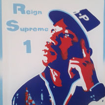 Krs One stencil art painting on canvas, spray can art,hip hop,ra