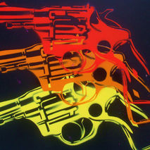 warhol pop guns custom painting,stencils & spray paints,pop art,