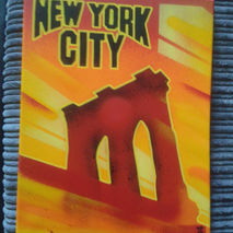 Brooklyn bridge,New York City painting on 12 by 16 inch canvas,s