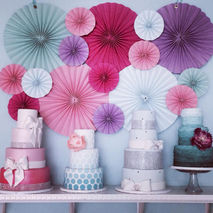 16 Pinwheels/ size 12in and 8in/ CHOOSE COLORS / wall decor