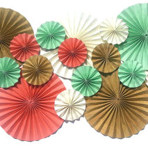 16 Pinwheels sized 12" and 6" CHOOSE YOUR COLORS Event Decor