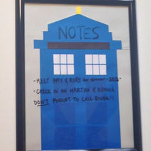 Doctor Who TARDIS Dry Erase Noteboard