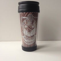 Doctor Who Cyberman Wood Travel Cup