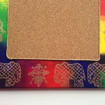 Elephant Sari Rainbow Corkboard