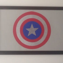 Captain America Dry Erase Noteboard Framed