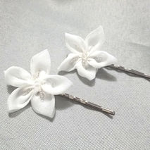 Silk Wedding Hair Pins - Pair of 2