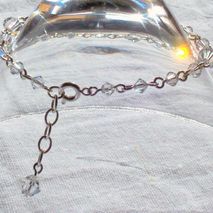 Diamond (Clear) Swarovski Crystal - Silver Plated Bracelet