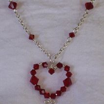 Made-to-Order Swarovski Crystal Heart Pendant Necklace