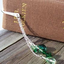 Swarovski Crystal Bookmark - Gradient Greens