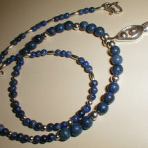 sodalite & silver necklace