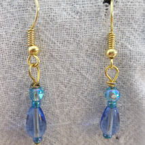 blue drops earrings