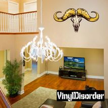 Animal Bull Skull Wall Decal - Vinyl Car Sticker - Uscolor001