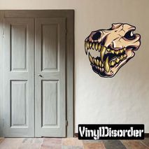 Dinosaur Skull Vinyl Wall Decal Or Car Sticker - Uscolor002