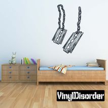 Dog Tags Wall Decal - Vinyl Car Sticker - ArmyUscolor003