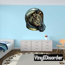 Zebra Astronaut Wall Decal - Vinyl Car Sticker - Uscolor004