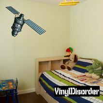 Satellite Wall Decal - Vinyl Car Sticker - AstronautUscolor005